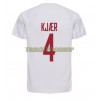 Original Fußballtrikot Dänemark Simon Kjaer 4 Auswärtstrikot WM 2022 Für Herren